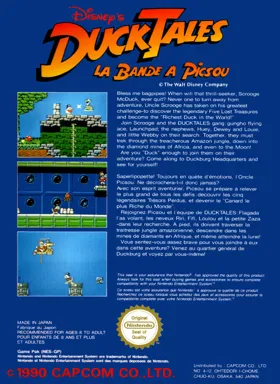 DuckTales (Europe) box cover back